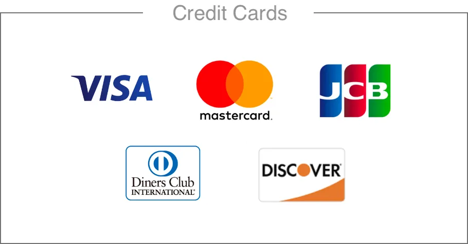 Accepted credit card brands at BIANCA CLINIC