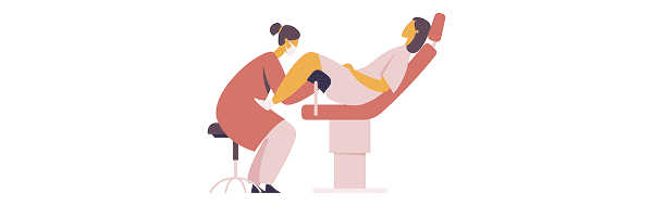 Treatment step: Medical history, pelvic floor muscle function, and vaginal/external genital condition are examined. Intravaginal disi...