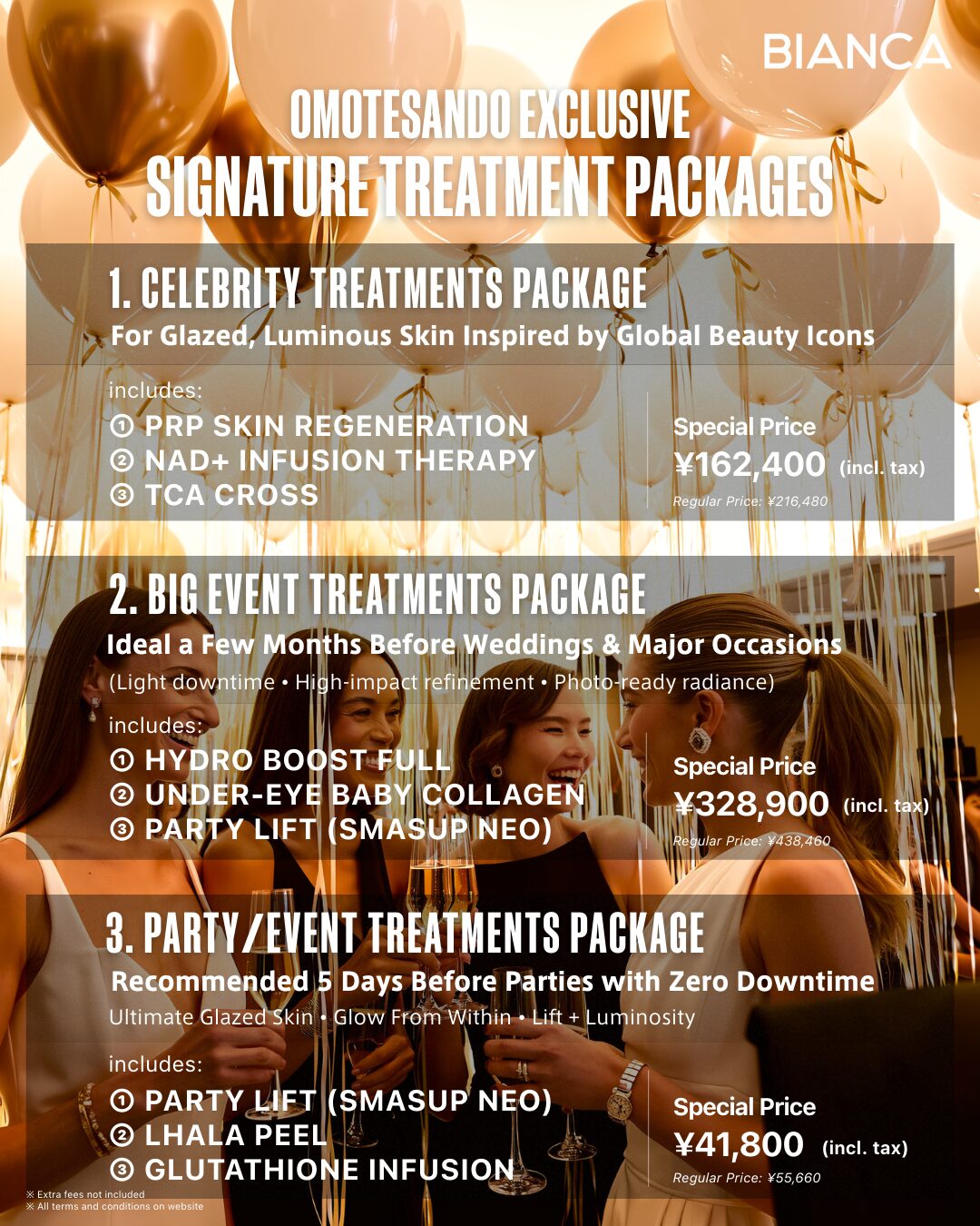 【Omotesando Exclusive】Signature Treatment Packages